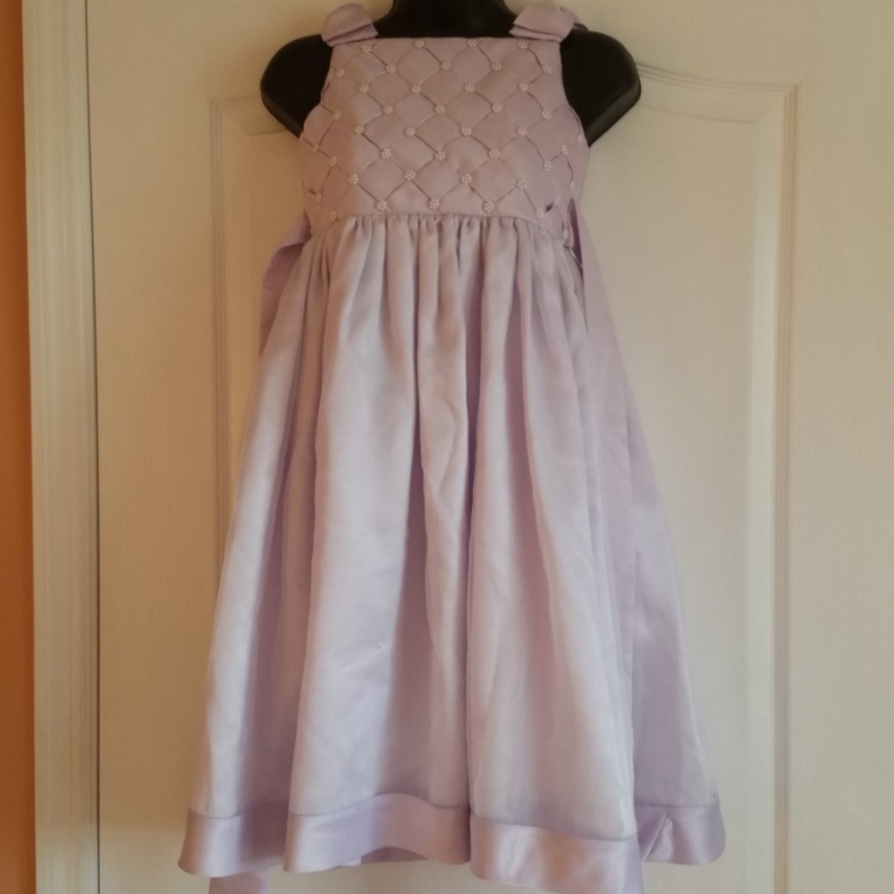 Girls lavendar Easter sunday flower girl dress